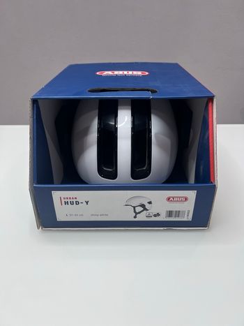 Casque vélo Abus Urban HUD-Y Taille L 57-61 cm Shiny White