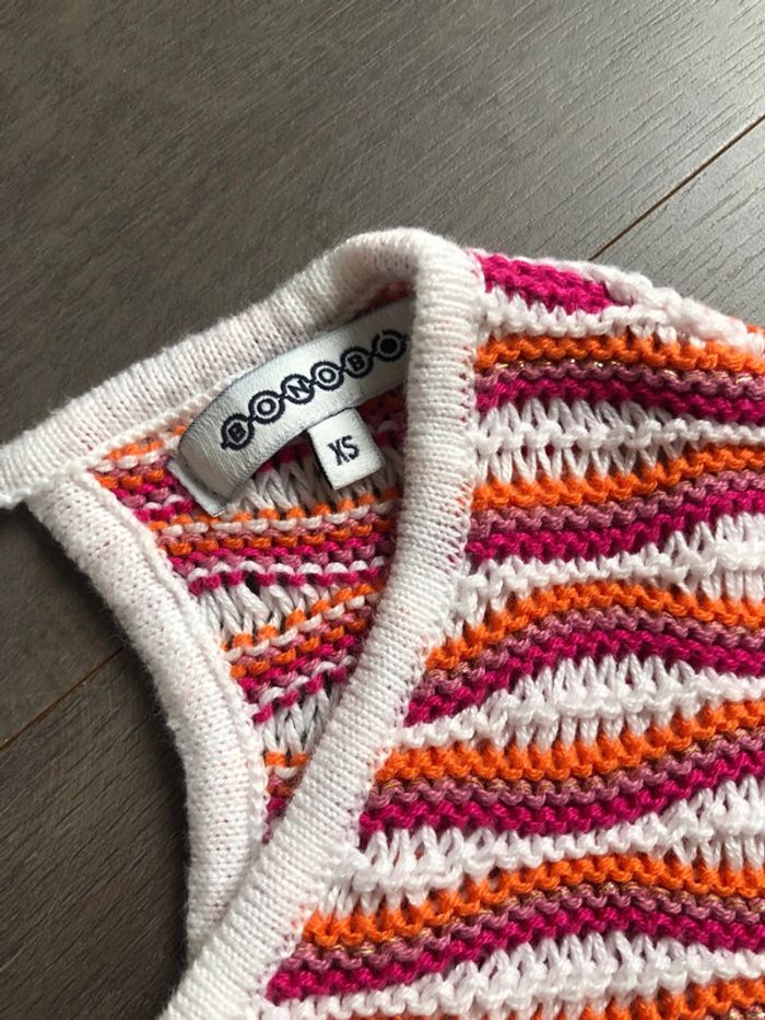 Pull Bonobo printemps taille XS multicolore rayé - photo numéro 4