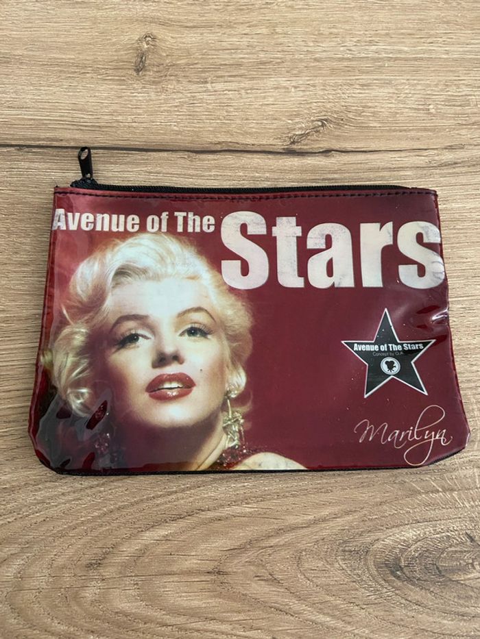 Petite pochette plastifiée marilyn Monroe avenue of the stars