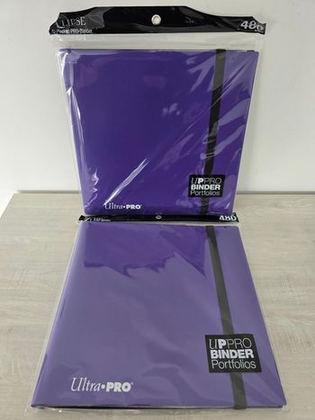 Lot de 2 portfolios Ultra Pro Éclipse 480 Royal Purple