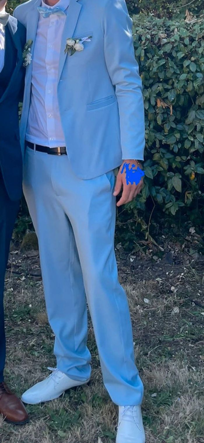 Costume homme bleu ciel