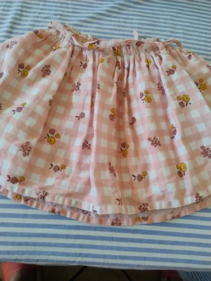Très belle jupe doublée en coton et lin - photo numéro 8