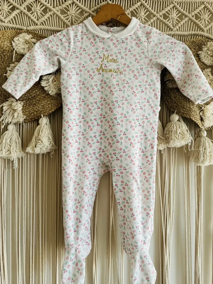 Pijama imprimé "Mon Amour" 18 mois