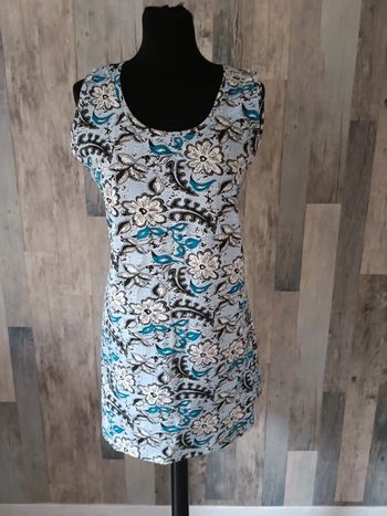 Robe tunique fleurie 44