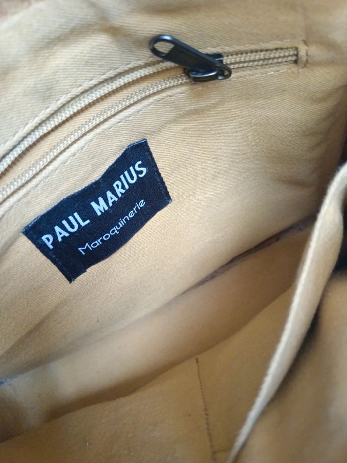 Paul Marius | Sac cartable mademoiselle Georges | safran argenté - photo numéro 14