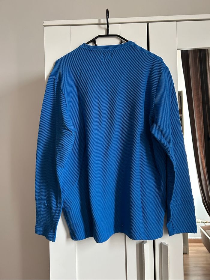 Pull bleu à détails Homme Zara Taille M - photo numéro 7