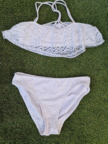 Maillot de bain h&m blanc 12/14 ans
