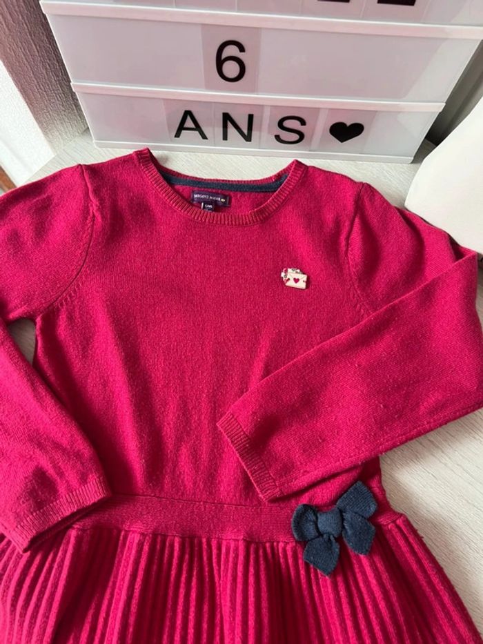 Robe pull sergent major bordeau 6 ans - photo numéro 2