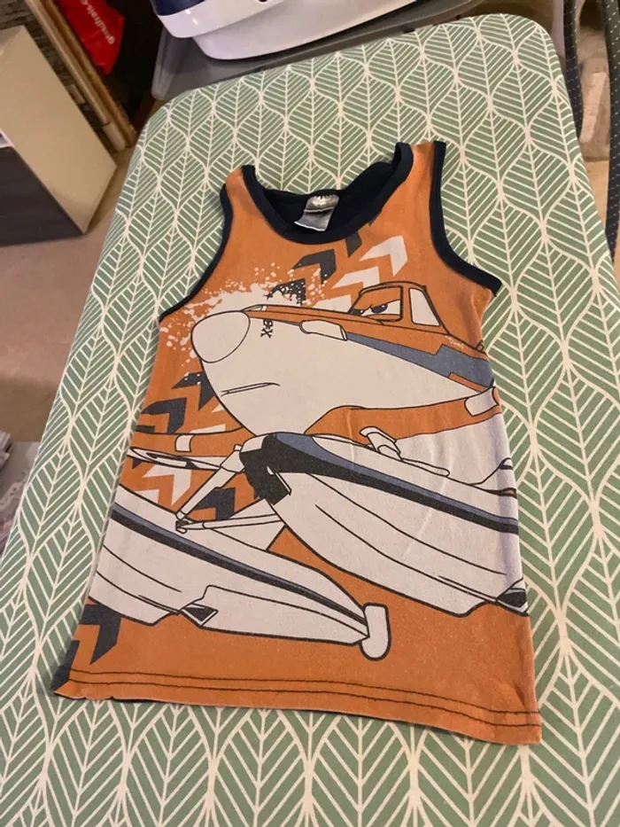 Teeshirt sans manche garçon 5 ans Planes