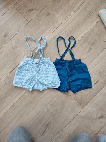 Lot 2 salopette/bloomer 24 mois