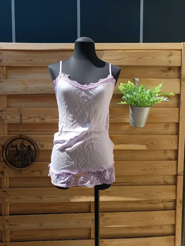 Débardeur lila taille XS