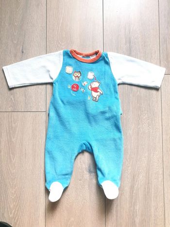 Pyjama bleu winnie. Garçon 3 mois. Marque Disney