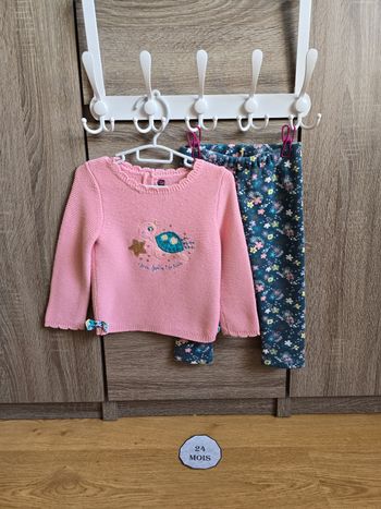 Vêtement Bébé Fille - Ensemble Pull + Legging - Sergent Major - 24 mois 86 cm