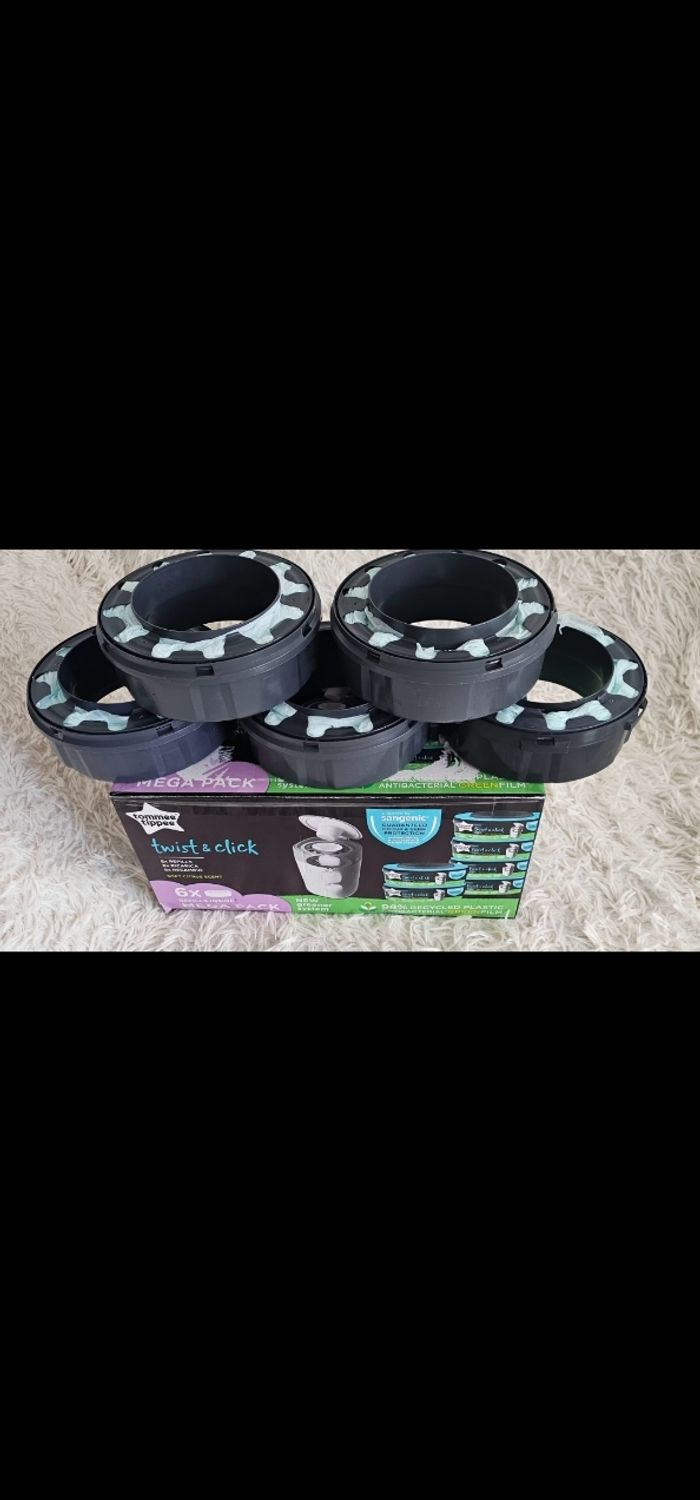 Lot de 5 recharges originales Twist & Click Tommee Tippee neufs - photo numéro 2