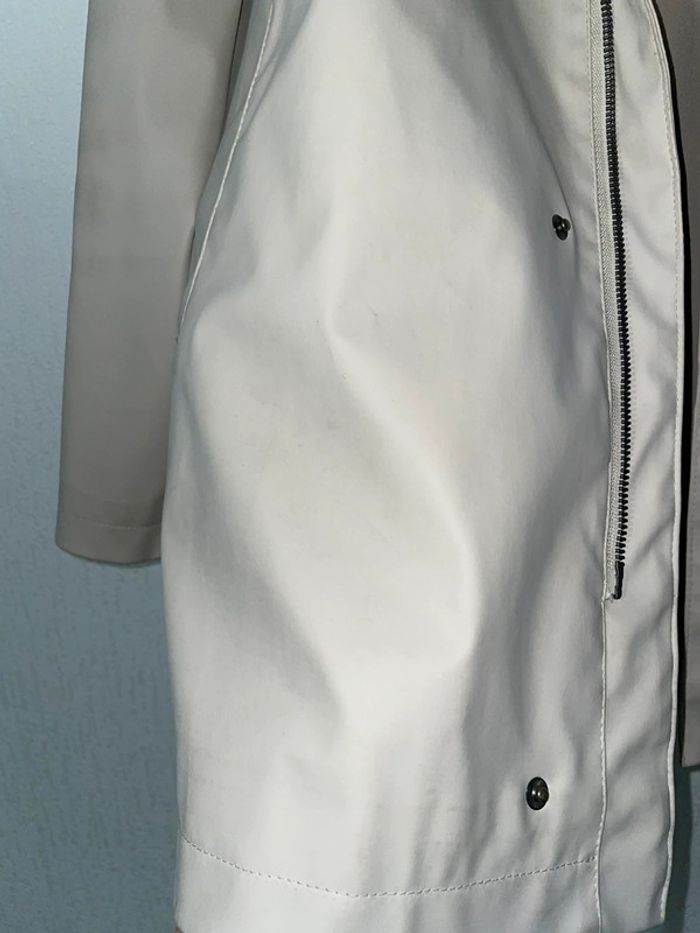 Veste imperméable beige à capuche Zara – Taille S - photo numéro 8