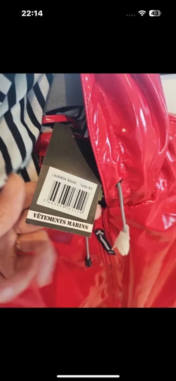 Imperméable hublot taille xs - photo numéro 3