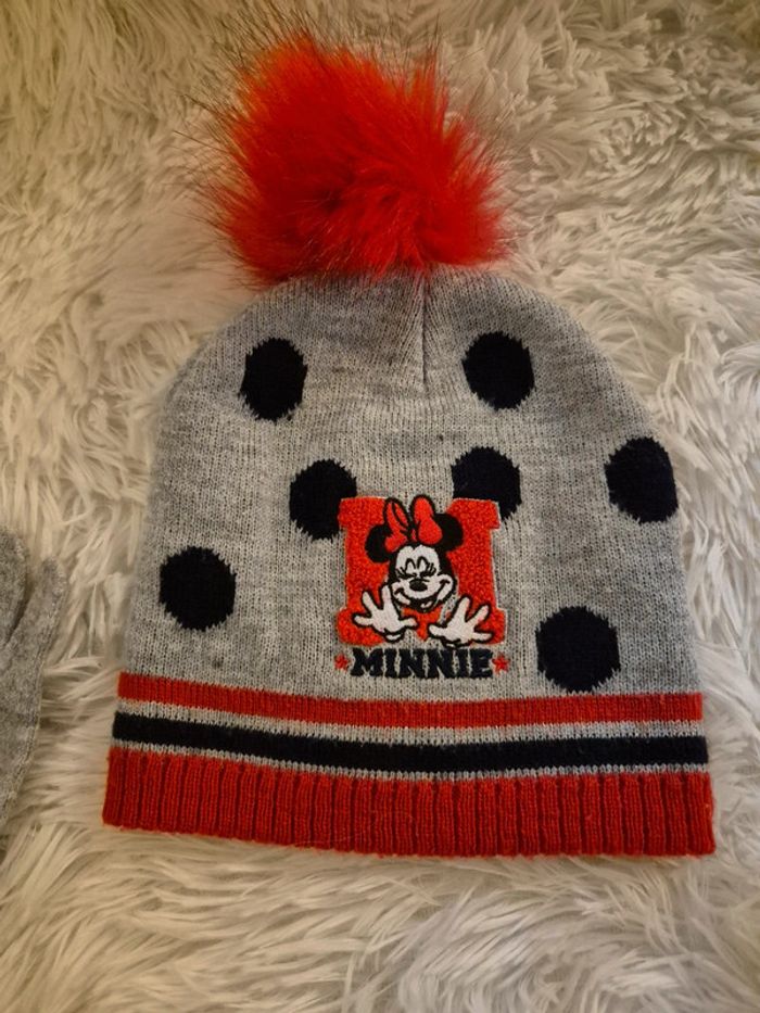 Ensemble bonnet + moufles Minnie - photo numéro 2