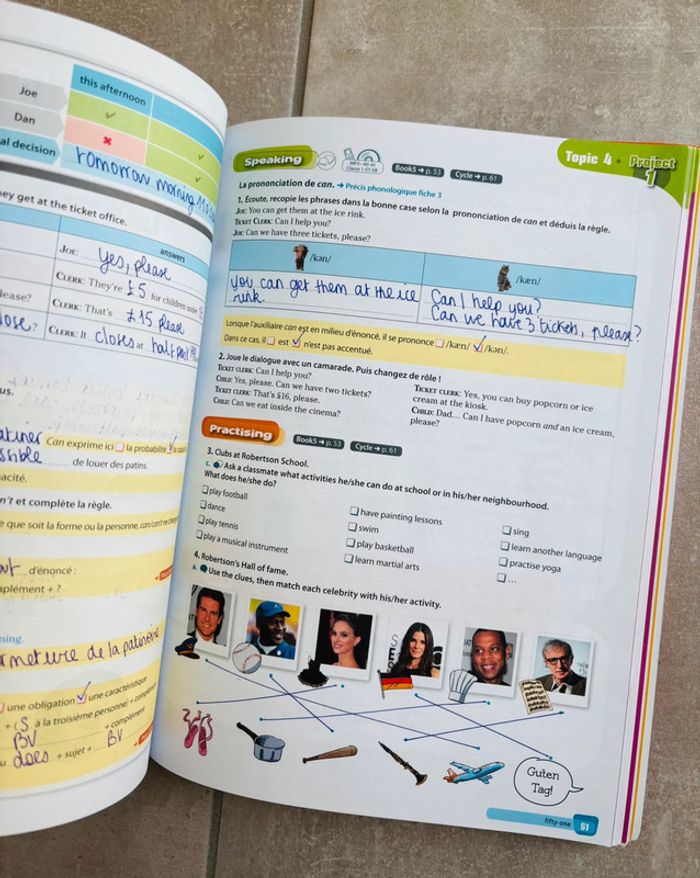 Manuel d’anglais et workbook New Hi There 5e - photo numéro 4