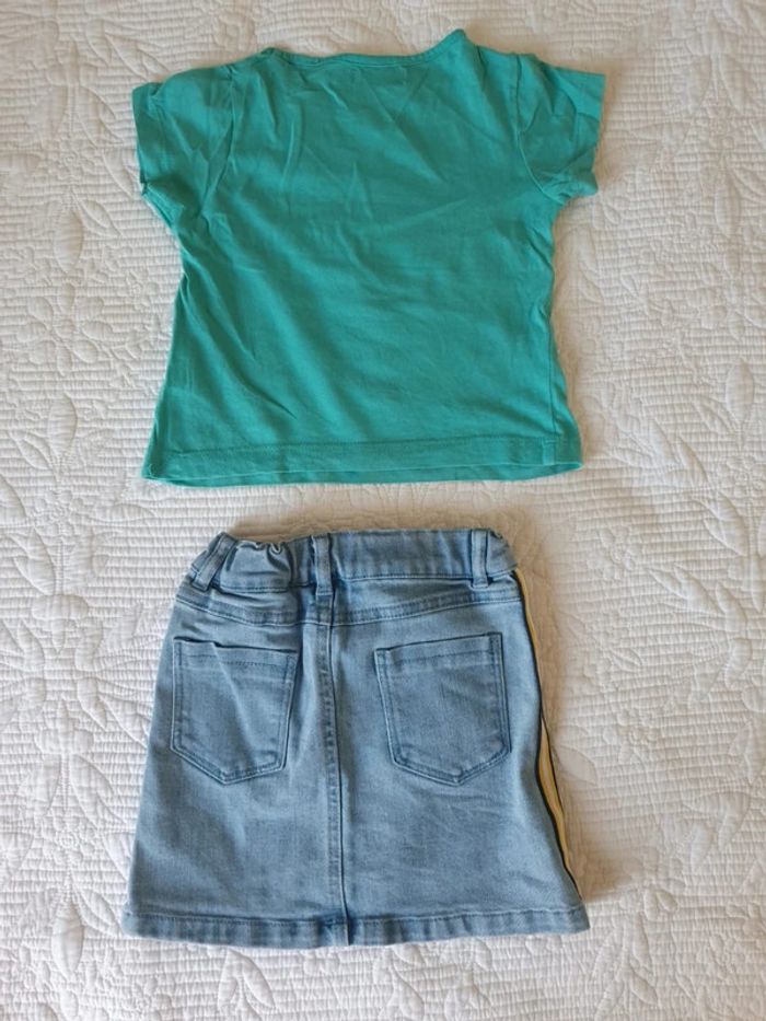 Ensemble lot tee shirt jupe tisaia basics 3 ans - photo numéro 5