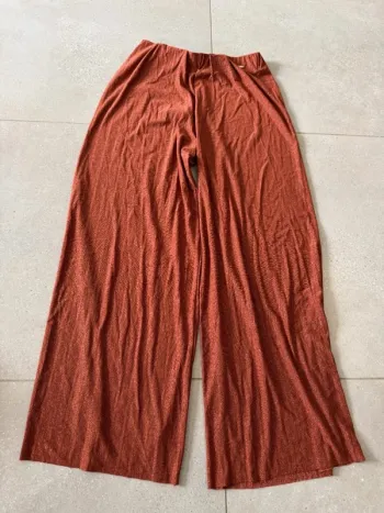 Pantalon marron Lisa Kott, neuf, valeur 69€ taille M, élastique à la taille, longueur 100cm