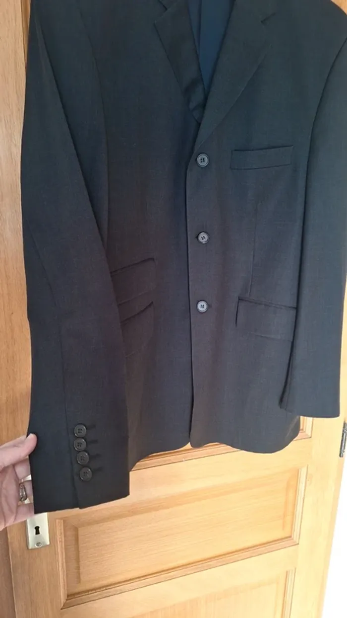 Veste de costume homme couleur noir - photo numéro 2