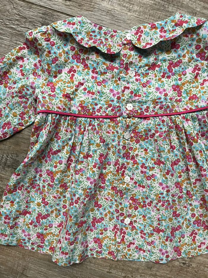 Blouse en Liberty 6 ans - photo numéro 2