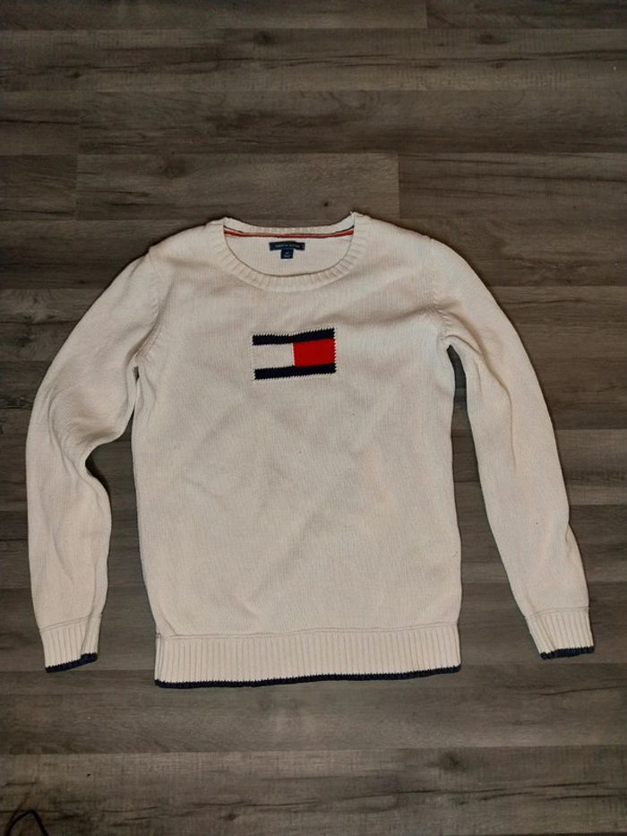 Col rond/ pull 100% coton tommy hifliger S femme