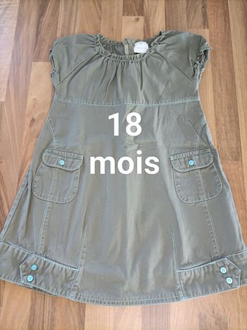 Robe jean kaki 18 mois