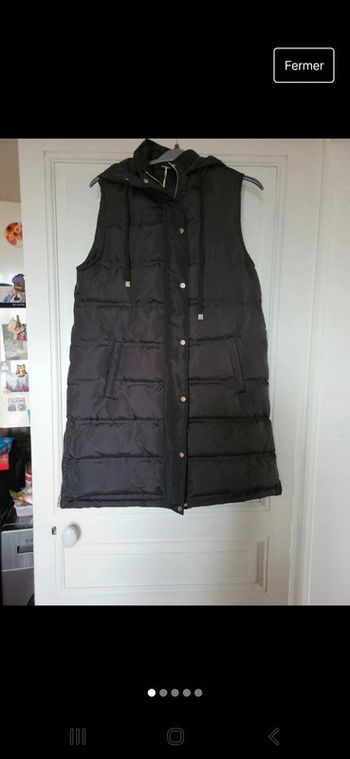 doudoune longue sans manche