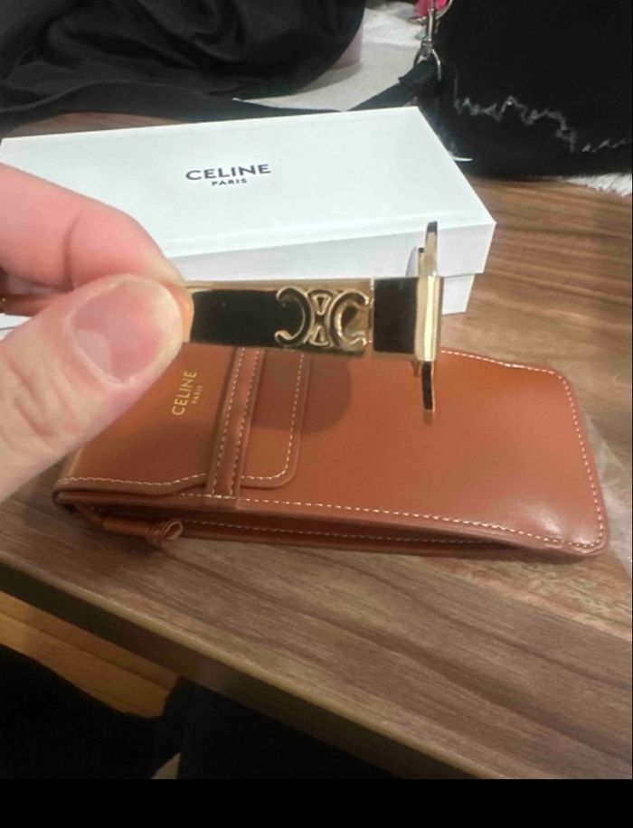 Lunettes de soleil CELINE originales – modèle gold/noir + étui cuir - photo numéro 2