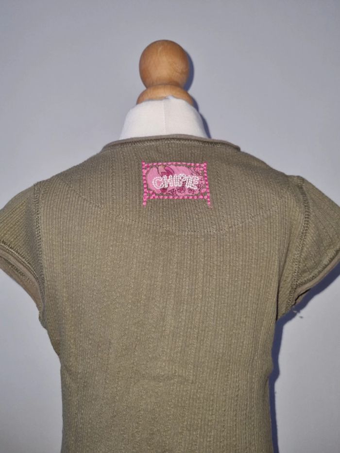 T-shirt kaki Chipie 3 ans - photo numéro 4