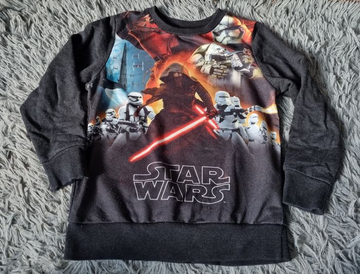 Pull noir imprimé Star Wars 6ans