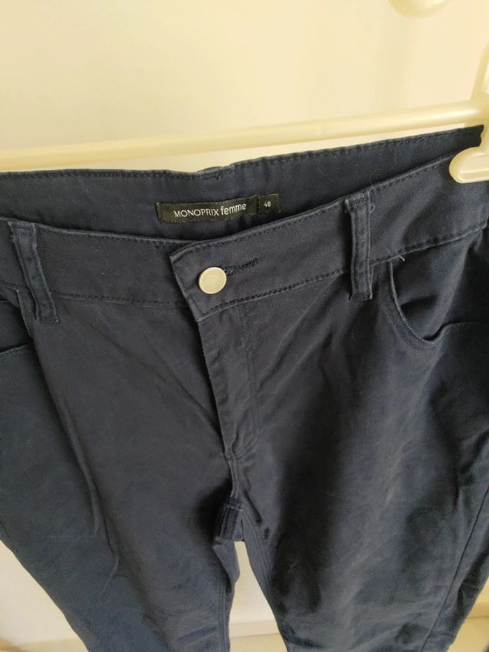 Monoprix pantalon marine 46 - photo numéro 3