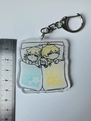 Porte-clés Genshin impact Lumine et Aether