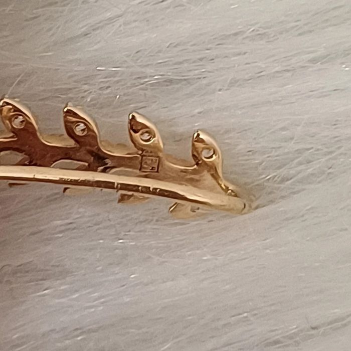 Boucle d'oreille individuelle en plaqué or - photo numéro 5