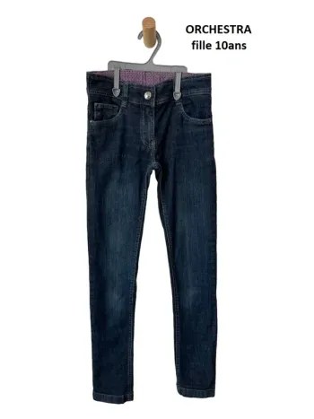 Jean / pantalon bleu denim léger - Orchestra 10 ans (140 cm)