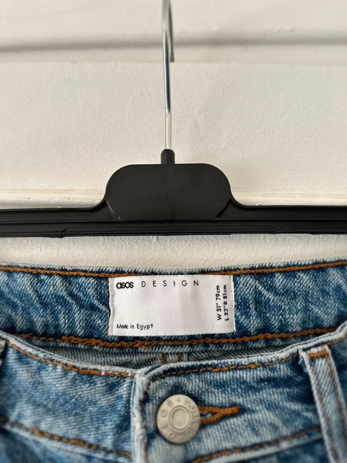 Jean brut coupe droite bleu taille W31/32 40 ASOS Design - photo numéro 6