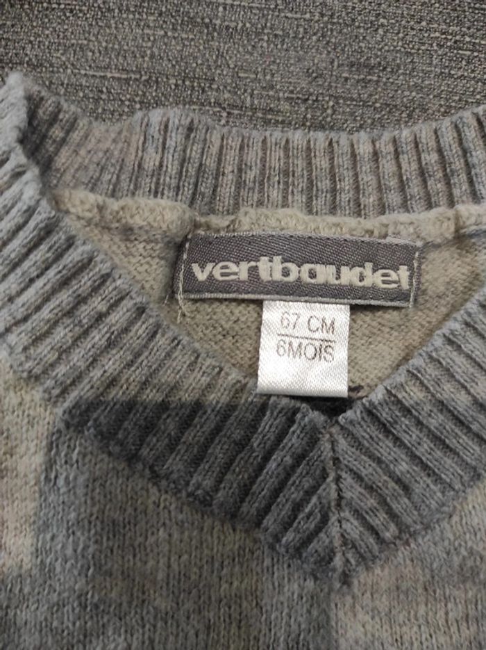 Pull sans manches Vertbaudet 6 mois 67 cm - photo numéro 3