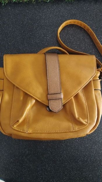 Sac bandoulière moutarde
