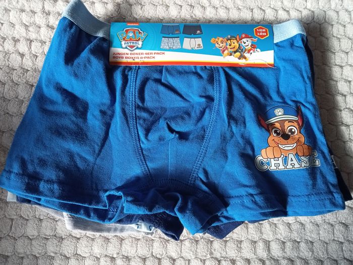 4 Caleçons paw patrol 7/8ans