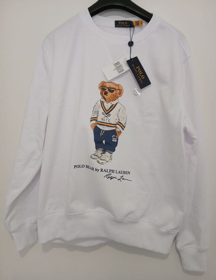 Sweatshirt Polo Ralph Lauren "Polo Bear" blanc 🐻 Édition limitée - photo numéro 5