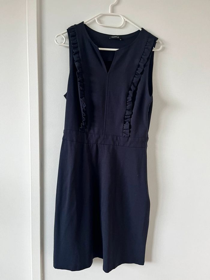 Robe sans manche à volants bleu marine Kookai - photo numéro 2
