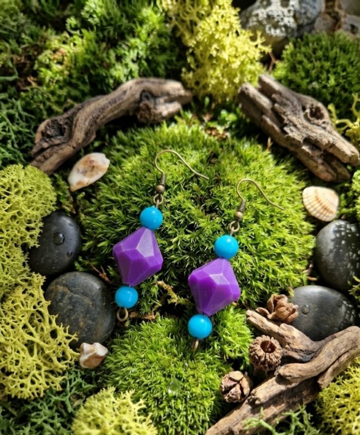 Boucles d’oreilles "Géométrie Pop" - photo numéro 1