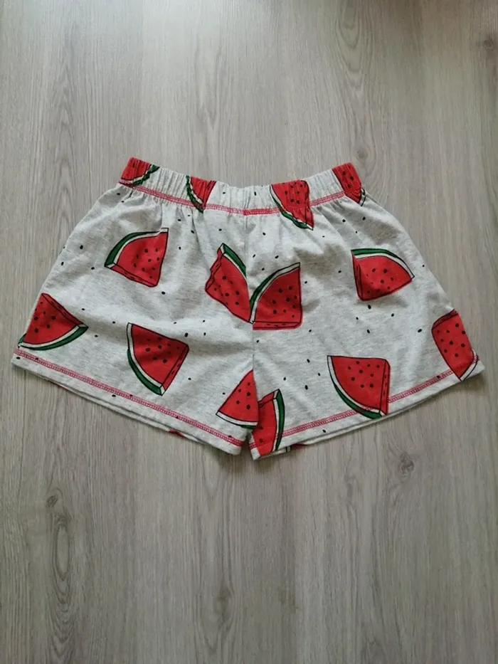 Ensemble de pyjama débardeur et short gris à motifs pastèque / little with you / (S-M) - photo numéro 4