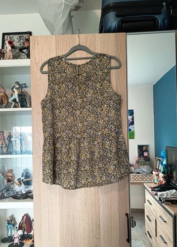 Blouse top peplum fleuri kiabi - Taille M 38-40