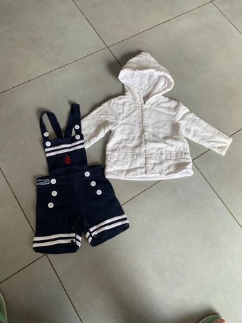 Ensemble salopette veste