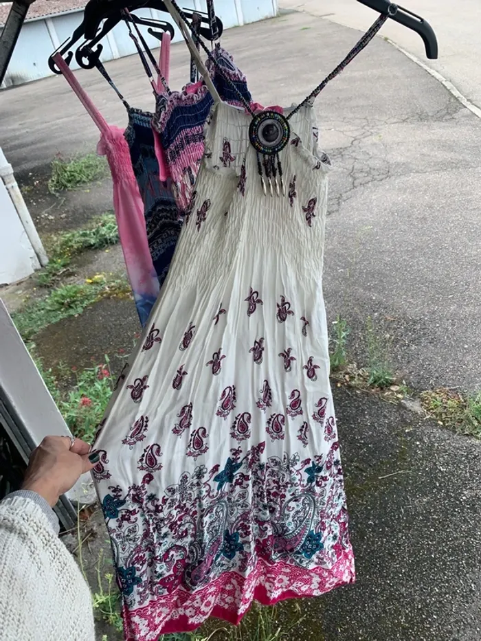 Lot 5 vêtements été neuf fille robe combi short, taille 12 ans - photo numéro 5