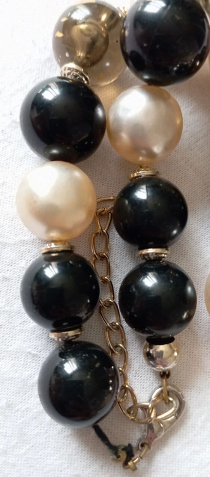 Collier vintage grosses perles - photo numéro 4