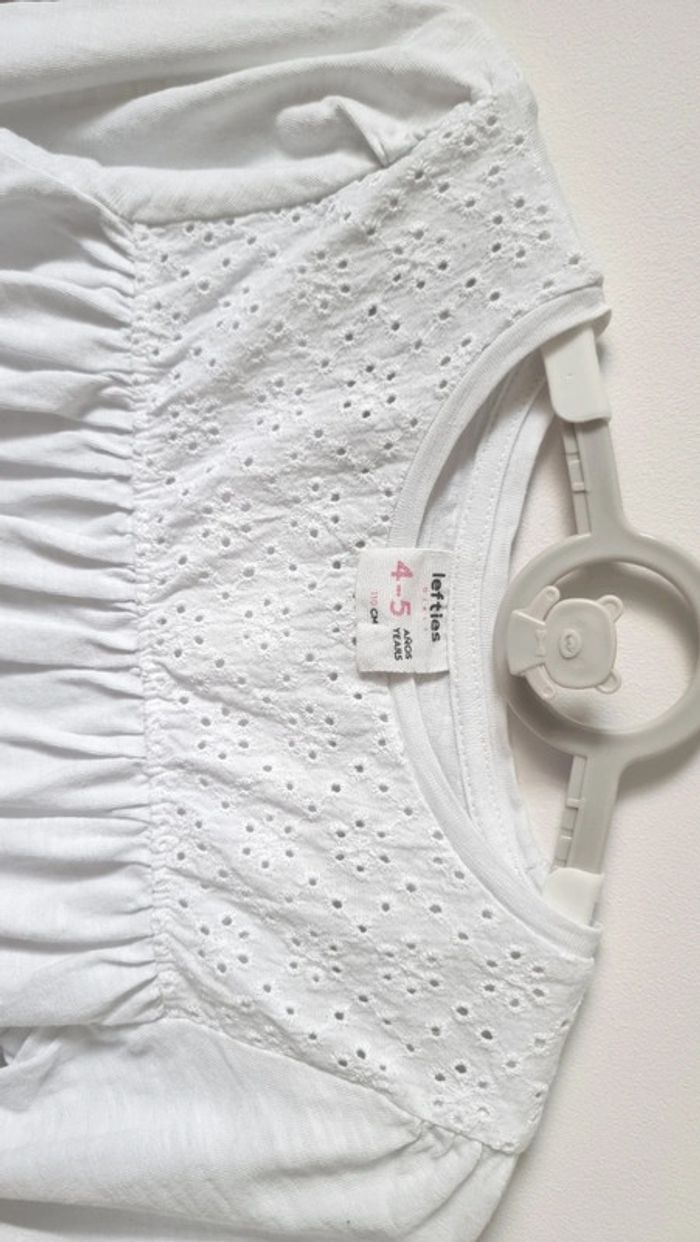 T-shirt, tunique blanche lefties taille 4-5ans neuf - photo numéro 4
