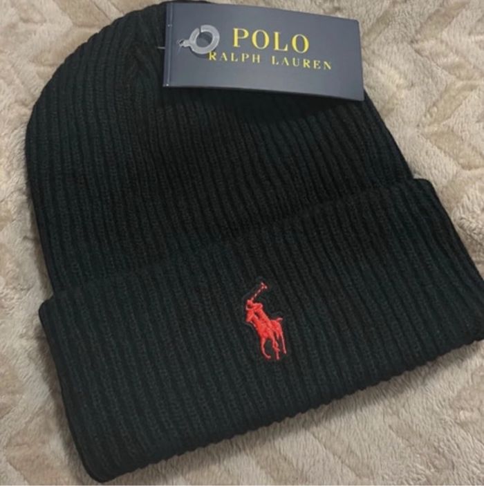 Bonnet Ralph Lauren Noir Neuf avec étiquette - photo numéro 2